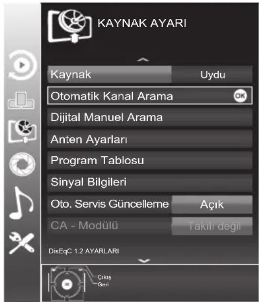 Arçelik A32-LEG-5BS - Analog kanalların otomatik olarak ayarlanması - 1