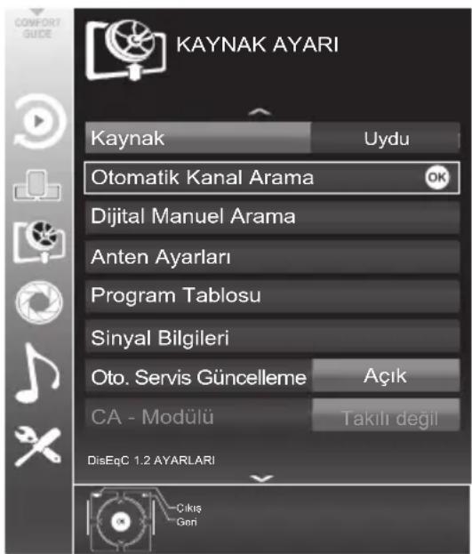 Arçelik A40-LEG-6B - Uydu bağlantı tüm dijital kanalların otomatik olarak ayarlanması - 1