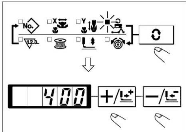 JUKI LK-1902AN - Maksimum dikiş hızı sınırının ayarlanması - 1