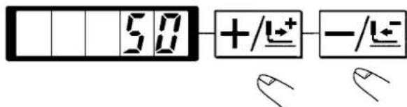 5.0 +/←+ --/←-