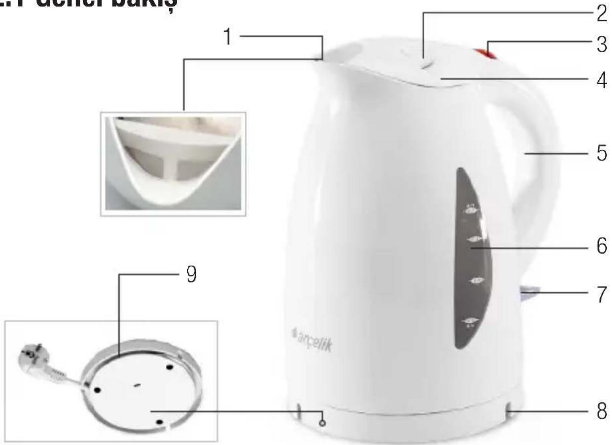 Arçelik K 3310 - Su isiticiniz - 1
