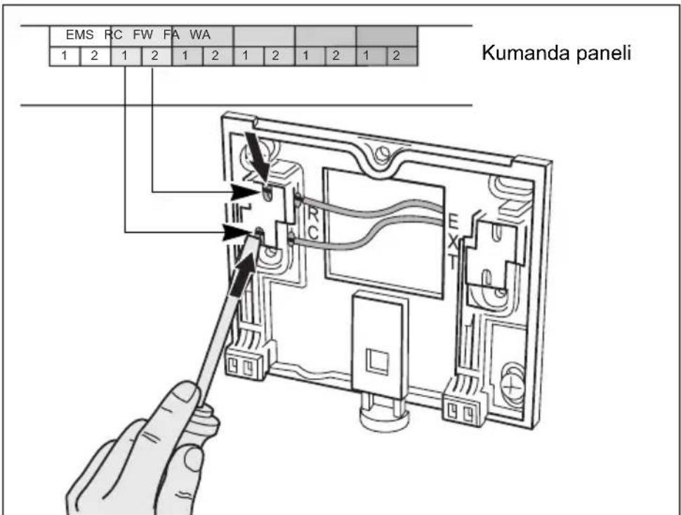 EMS RC FW FA WA 1 2 1 2 1 2 1 2 1 2 1 2 Kumanda paneli RC EXT T