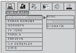 Arçelik DVD-2006 - TV SİSTEMİ : - 1