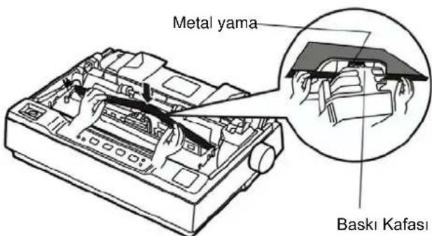 Metal yama Baski Kafasi