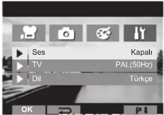 Ses TV Dil Kapalı PAL(50Hz) Türkçe
