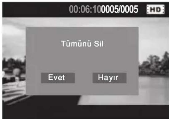 00:06:100005/0005 Tümünü Sil Evet Hayır