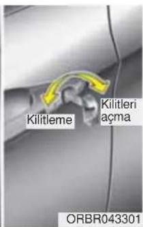 Kilitleme Kilitleri açma ORBR043301