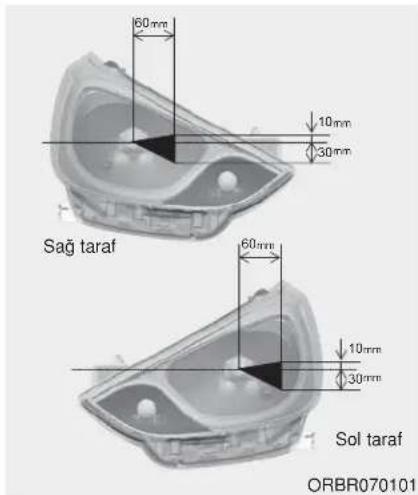 60mm 10mm 30mm Sag taraf 60mm 10mm 30mm Sol taraf ORBR070101