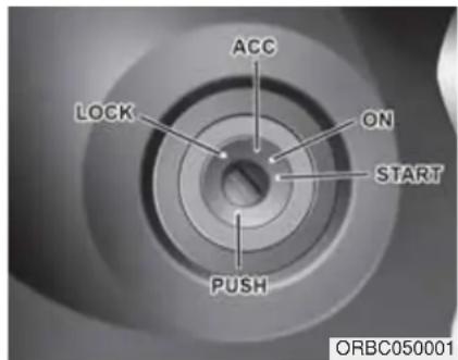 ACC ON START PUSH LOCK ORBC050001