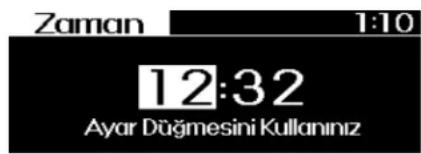Zaman 1:10 12:32 Ayar Düğmesini Kullanınız