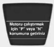 HYUNDAI Accent Blue (2014) - Motoru çalıştırmak için "P" veya "N" konumuna getirme - 1