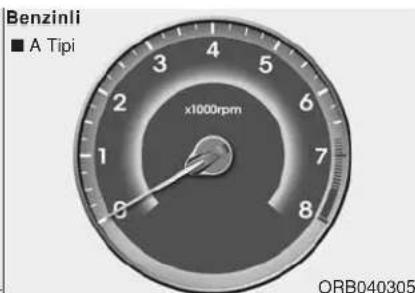 Benzinli ■ A Tipi x1000rpm ORB040305