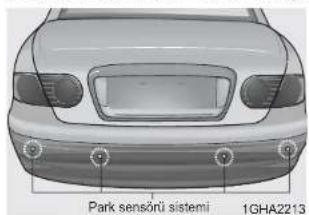 KIA Opirus (2009) - PARK SENSÖRÜ SİSTEMİ (BAZI TİPLERDE) - 1