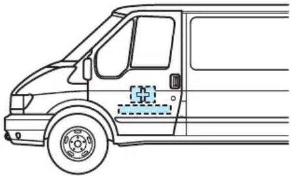 FORD Transit (2003) - İlk yardım çantası ve uyarı lambası - 1