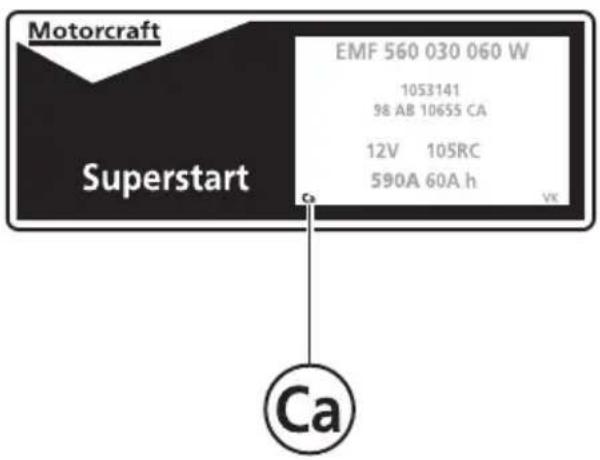 Motorcraft Superstart EMF 560 030 060 W 1053141 98 AB 10655 CA 12V 105RC 590A 60A h Ca