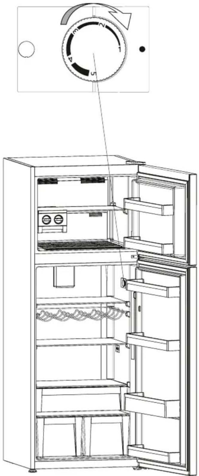 VESTEL NF480 - Termostat Düğmesi; - 1