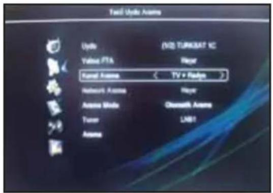 Tool Update Arms Update Value FTA Visual Arms Network Arms Audio Mode Tuner Audio (√2) TURK3SAT 1C Hyper TV + Rayon Hyper Classical Arms LHBI