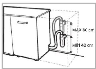 HOTPOINT HFC 3C26 PF X - Su çıkış hortumunun bağlanması - 2