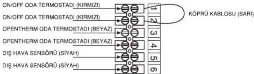 Baymak DuoTec 45 - Klemens bağlantı şeması - 1
