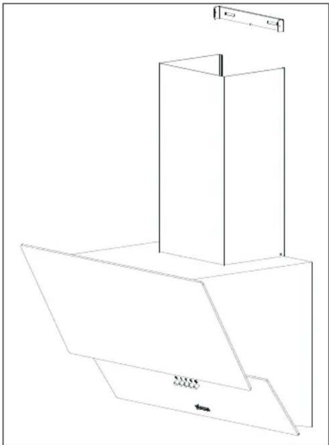 ALTUS ALA 540 B - Davlumbaz Baca Montaji - 1
