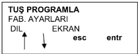 Multitek KTS500 - Programlama tuş bilgileri: - 1