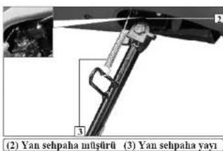 (2) Yan sehpaşa mitşirli (3) Yan sehpaşa yayı
