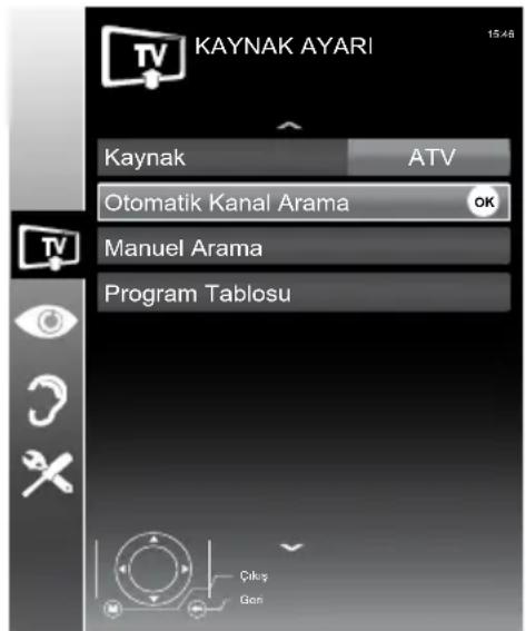 Arçelik A32-LEM-2B - Analog kanalların otomatik olarak ayarlanması - 1
