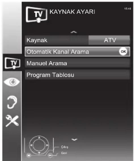 Arçelik A32-LEM-0BU - Analog kanalların otomatik olarak ayarlanması - 1