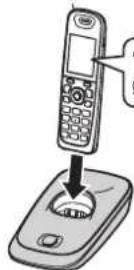 PANASONIC KX-TG7511TR - Pil takılması - 1