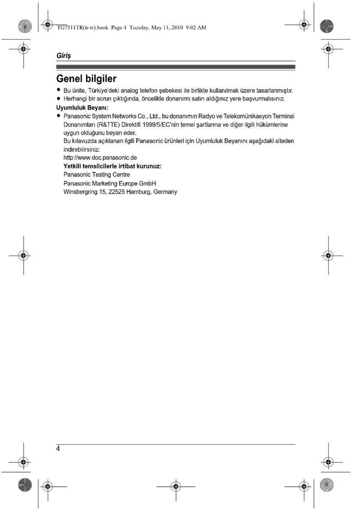 PANASONIC KX-TG7511TR - Telefon sisteminizin genişletilmesi - 8