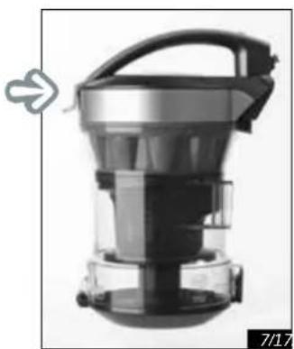 Homend Hurriclean 1230 - Siklon koruma filtresini temizleme/değiştirme - 1