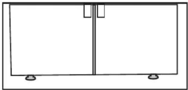 GRUNDIG GSND 6282 S - Ayakların ayarlanması - 1