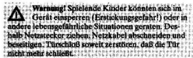 JUNO JSI7860B - Entsorgung des Altgerätes - 1