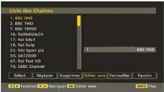 CONTINENTAL EDISON CETVLCD19SD3 - Renommer des chaînes - 1