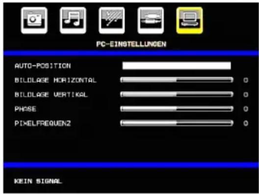 CONTINENTAL EDISON CETVLCD19SD3 - Menü PC-VGA-Bildposition - 1