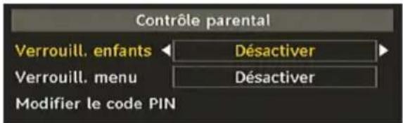 CONTINENTAL EDISON CETVLCD19SD3 - Contrôle parental - 1