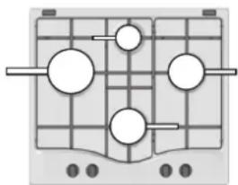 Diagram of a grid-based mechanical or electrical component with circular components and directional arrows (no text or symbols)