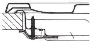 Hotpoint Ariston PKL 642 D2/IX/HA - Schema di fissaggio dei ganci - 1