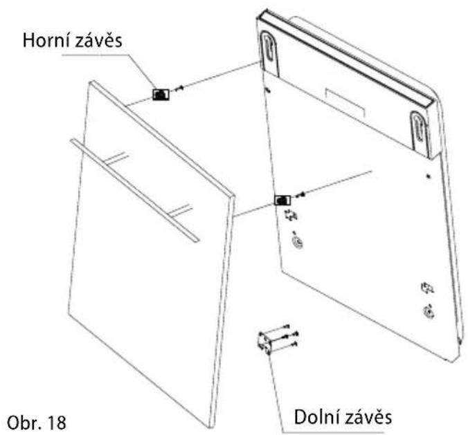 Concept MNV2045 - Rozměry a upevnění krycí desky na dvířka myčky - 3