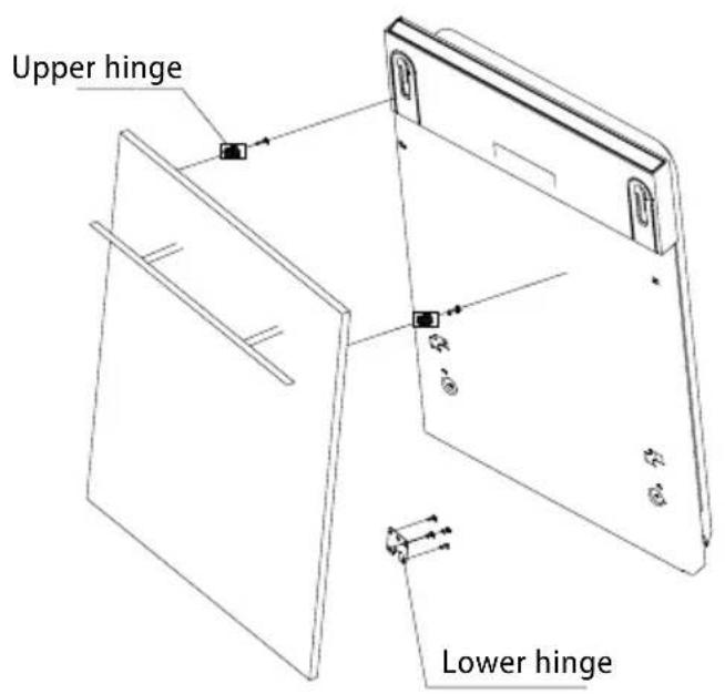 Concept MNV2045 - Dimensions and fixing the cover plate to the door - 3
