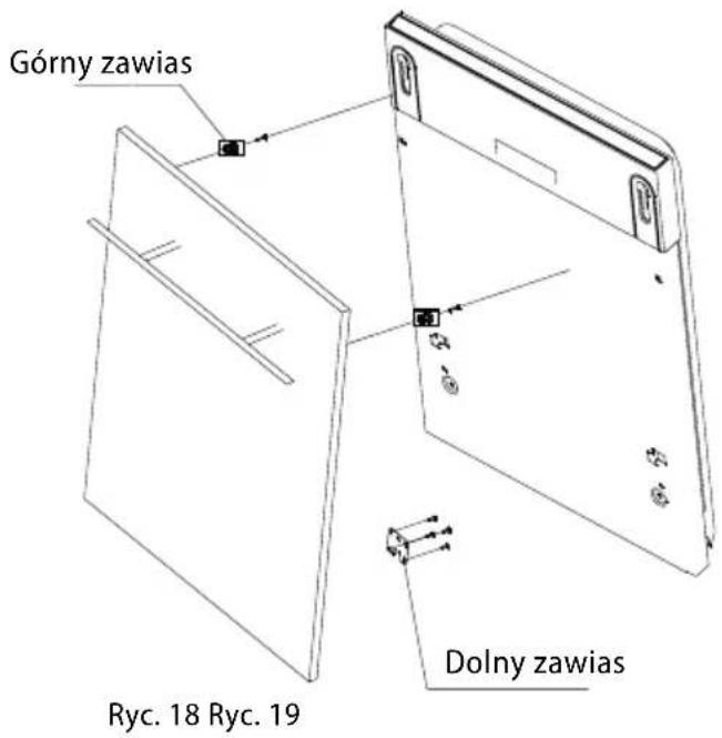 Concept MNV2045 - Wymiary i zamocowane przedniej płyty na drzwiczkach zmywarki - 3