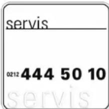 servis 0212 444 50 10 servis
