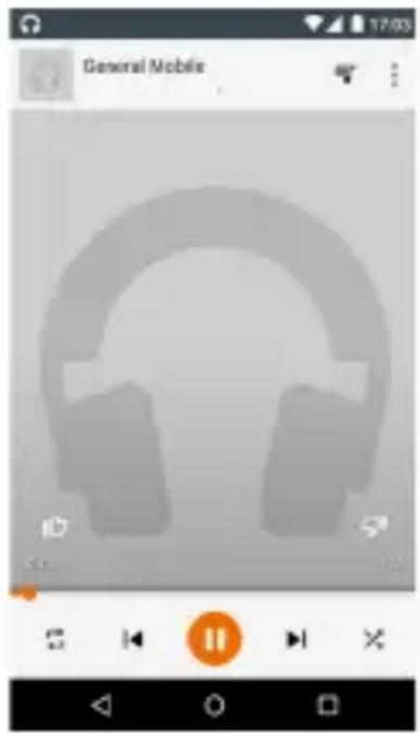 General Mobile 4G Android One - Müzik - 1