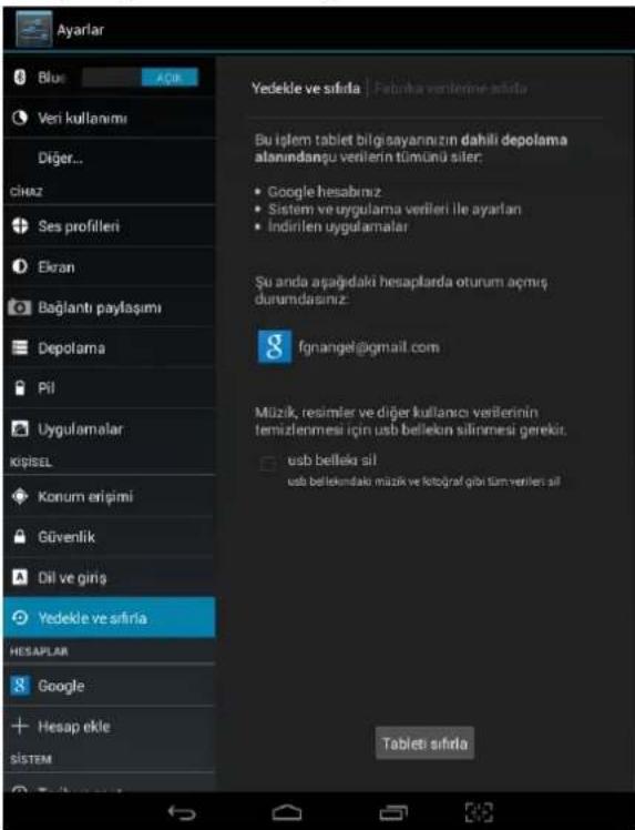 General Mobile Discovery Tab 8 3G - Kişisel bilgiler - 1