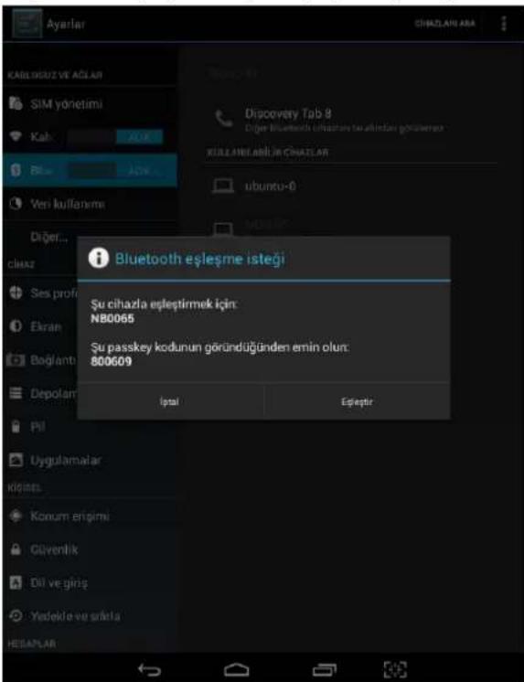 General Mobile Discovery Tab 8 3G - Bluetooth - 4