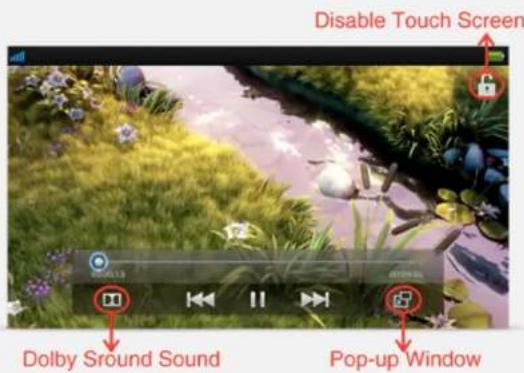 Disable Touch Screen Dolby Sround Sound Pop-up Window