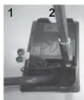 HOOVER HVEF742X - - Open the cover in the following sequence: - 1