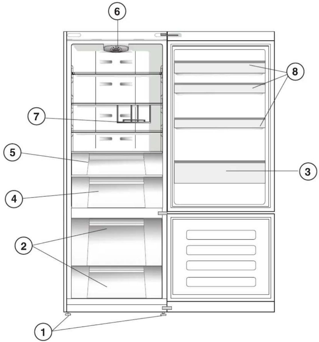 HOTPOINT E2BGH 19323 F O3 (TK) - Leveling FEET - 1