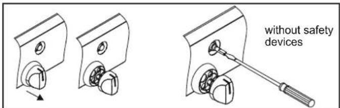 without safety devices