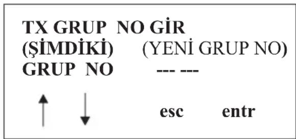 TX GRUP NO GIR (ŞİMDİKİ) (YENİ GRUP NO) GRUP NO --- --- ↑ ↓ esc entr